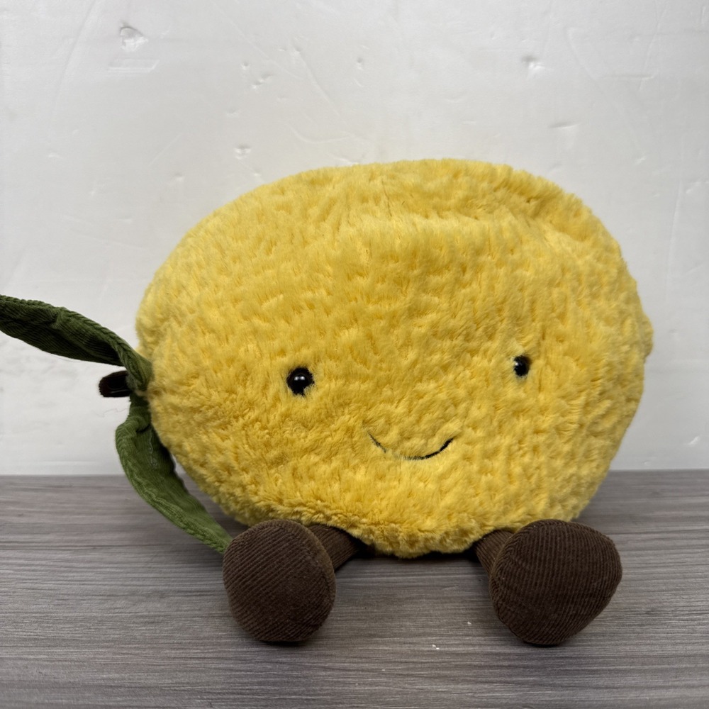 Jellycat Amuseables Medium 10" Lemon Collectible Rare Retired Plush Toy